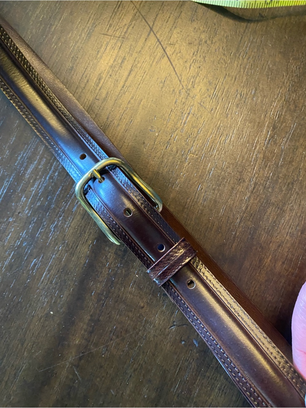 Women’s Brown Belt with Brass Buckle
